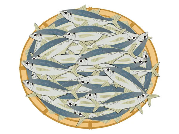 科兰德尔河马鲭鱼的简单例证 — 图库矢量图片
