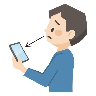 Prebyopiye odaklanmış bir adamın tasviri.