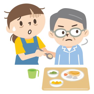 Yemekten hoşlanmayan yaşlı erkekler ve uzun süreli bakımdan bıkmış genç kadınlar.