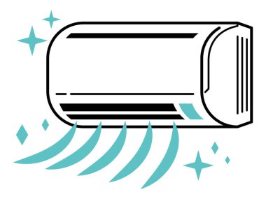 Klima. Basit düz resimleme.