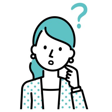 Düşünen bir iş kadını tasviri