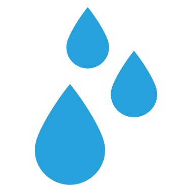 Parlak Şeffaf Vektör Simgesi İllüstrasyonlu Çoklu Su Damlacıkları