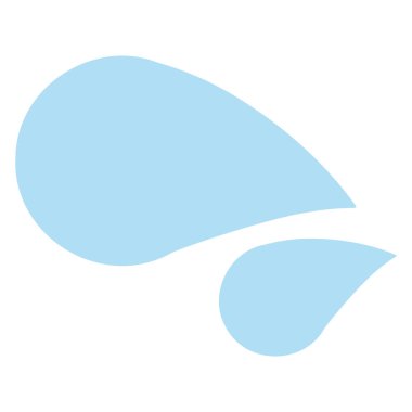 Soyut Suyun Basit Vektör İllüstrasyonu veya Temizlik İçin Sıvı Element