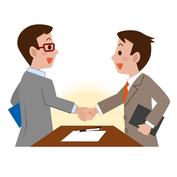 Businessmen shaking hands