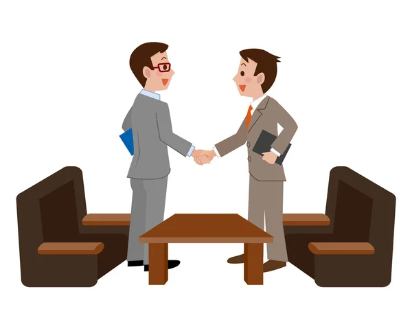 Businessmen shaking hands — Stock Vector