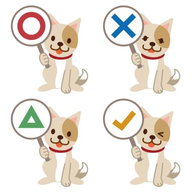 Cevaplar bir panel ile köpek