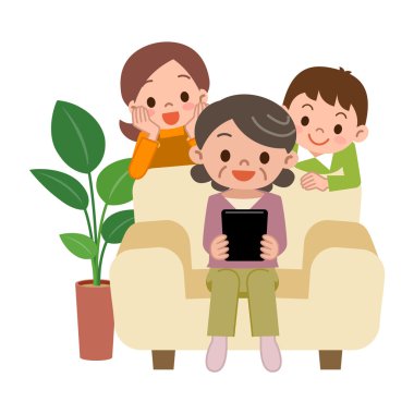 Tablet Pc işletmek kadın kıdemli