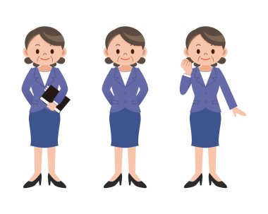 İş kadını dizi poz