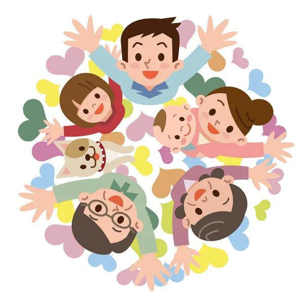 Mutlu bir aile gülümseme
