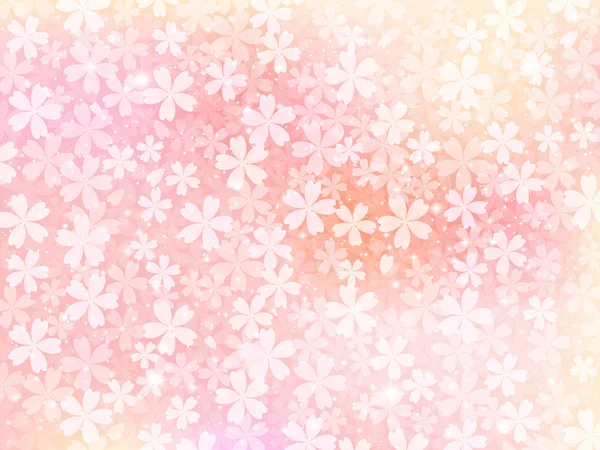 분홍색 꽃들의 배경 — 스톡 벡터