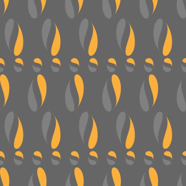 Sorunsuz vektör çizim gri ve sarı renklerde.