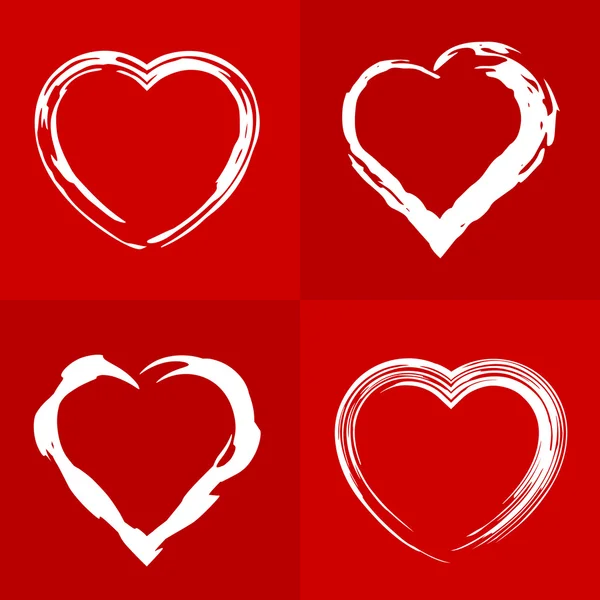 Vectorillustratie van frame hart voor Valentijnsdag — Stockvector