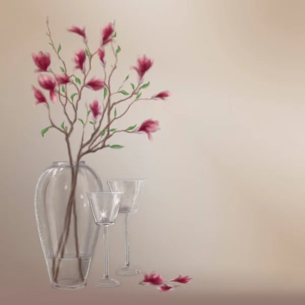  Cam vazo içinde dal