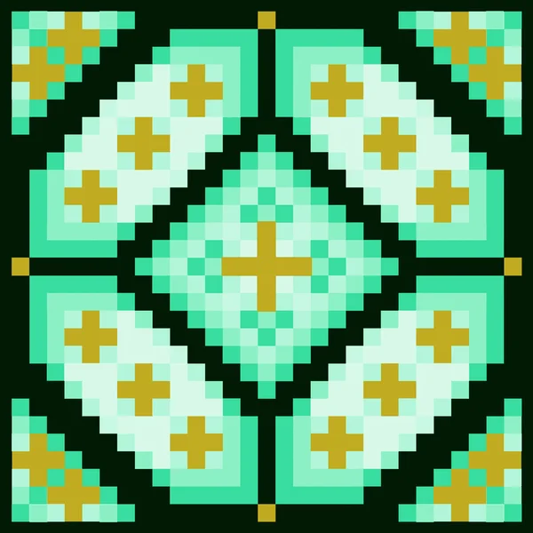 Soyut vitray pencere - süsleme