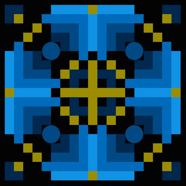 Soyut vitray pencere - süsleme