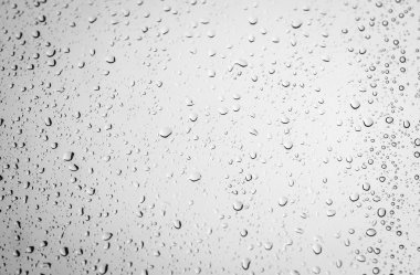  Yağmur damlaları, cam damla