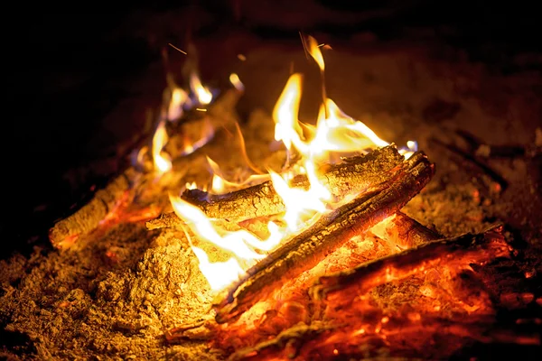 Great bonfire close up — Stock Photo, Image