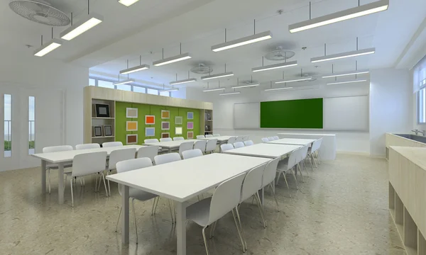 Illustration 3D d'une salle de classe moderne — Photo
