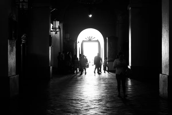 Licht bij de ingang — Stockfoto