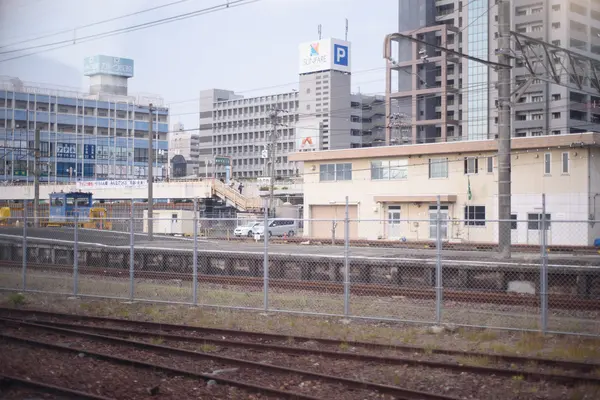 Japan effektiv järnvägssystem — Stockfoto