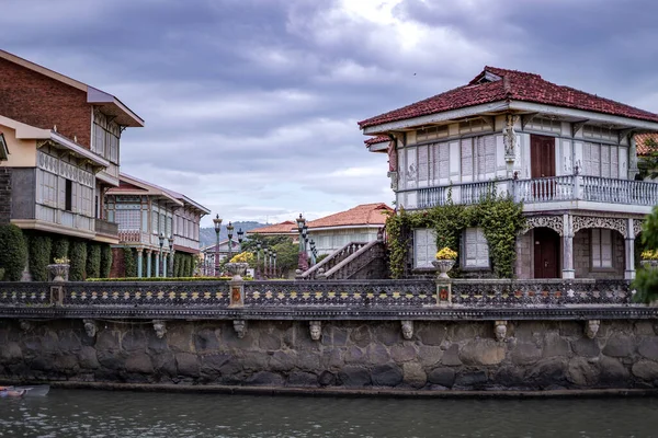 Wunderschön Rekonstruierte Philippinische Kulturgüter Und Häuser Die Teil Des Las — Stockfoto
