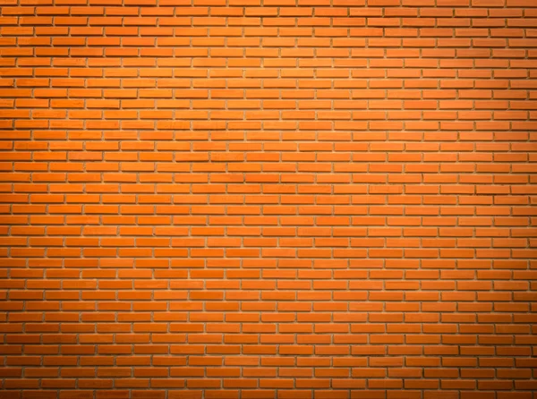 Textura de parede de tijolo laranja brilhante para fundo — Fotografia de Stock