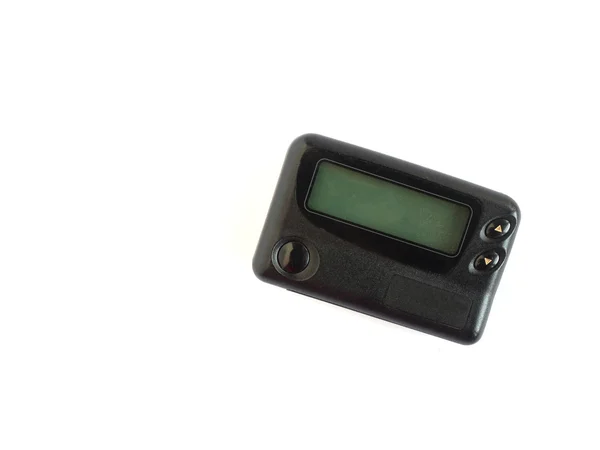 Dispositivo antigo pager isolado no branco — Fotografia de Stock