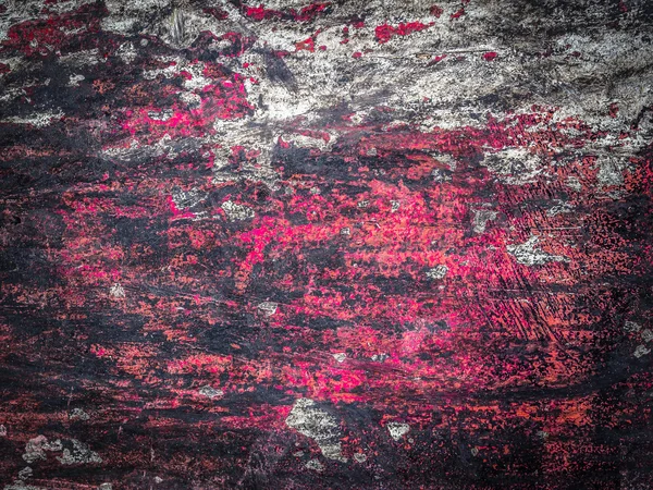 Dřevěná grunge zdi natřené červenou barvu textury na pozadí — Stock fotografie