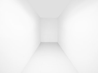 Beyaz duvar ile bina çıkmaz veya kör sokak koridor