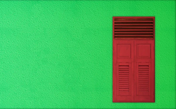 Різдвяна тема для копіювання простору, класичні червоні дерев'яні вікна на g — стокове фото