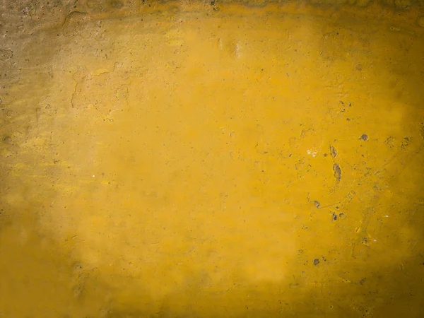 Grunge žluté betonová podlaha pro pozadí — Stock fotografie