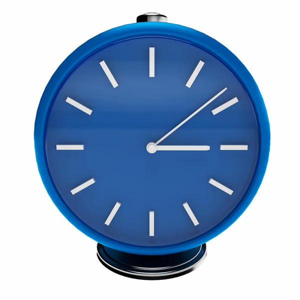 3d simply blue clock — 스톡 사진