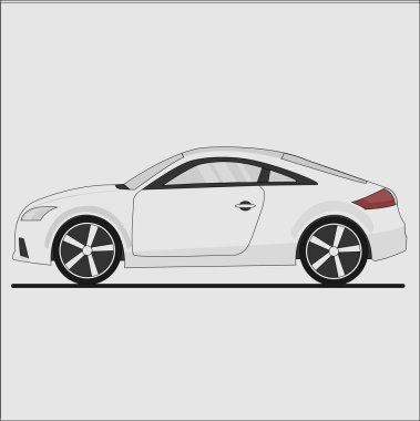 vektör spor araba profil görünümü