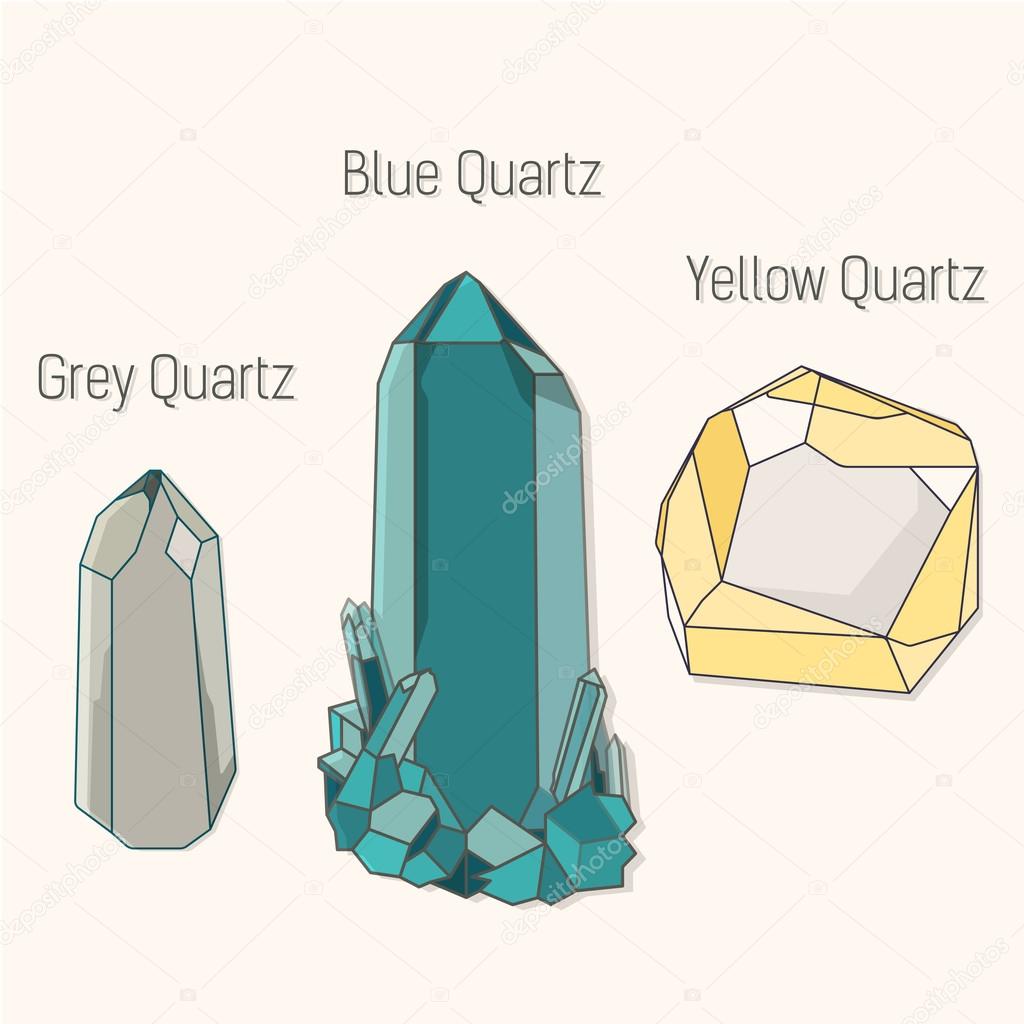 quartz icons set vector