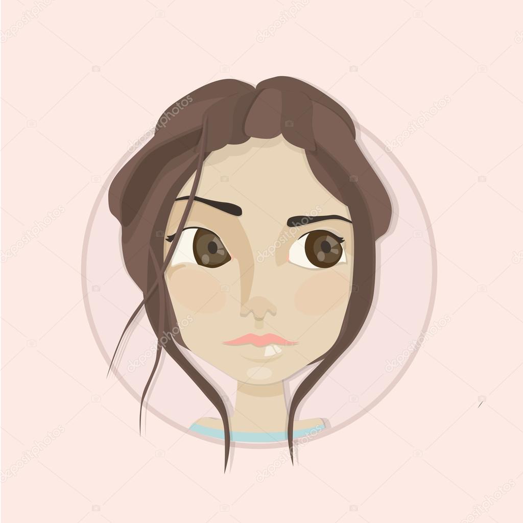 若い女の子の髪と大きな目かわいいベクトル図 ストックベクター C Vuadeep Ya Ru 若い女の子の髪と大きな目かわいいベクトル図 ストックベクター C Vuadeep Ya Ru