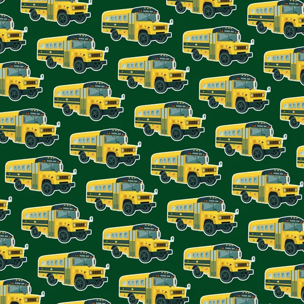 school bus seamless pattern, vector background,vector texture