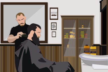 İstemci ziyaret kuaförü Kuaför Dükkanı