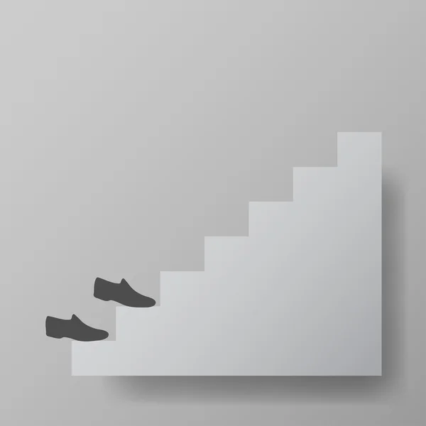 Treppe im Obergeschoss — Stockvektor