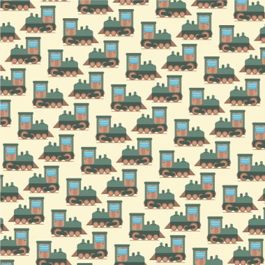 komik karikatür oyuncak tren