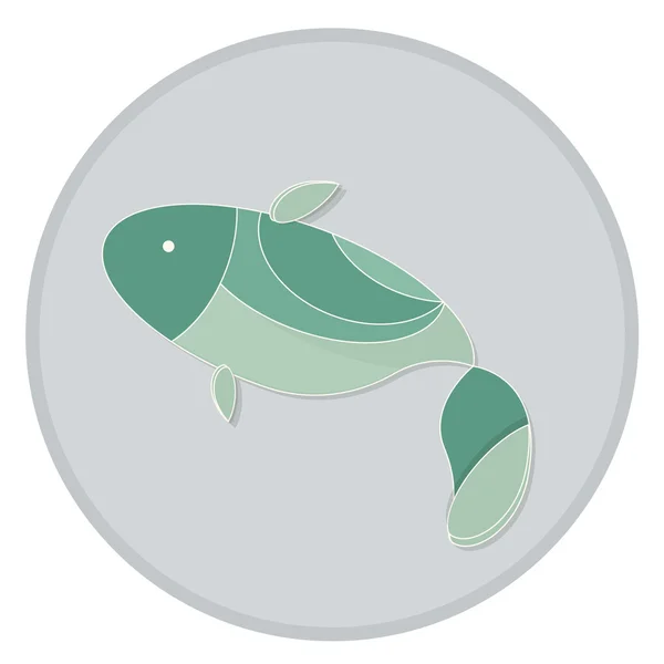 Вектор зелених риба — стоковий вектор