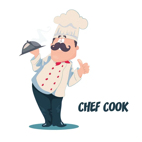 Personagem de desenho animado do vetor Chef — Vetor de Stock