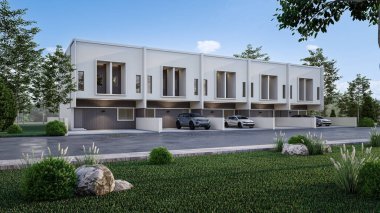 Bütünleşik Garajı ve Çağdaş Mimarisi olan Modern Lüks Ev