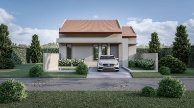 Bütünleşik Garajı ve Çağdaş Mimarisi olan Modern Lüks Ev