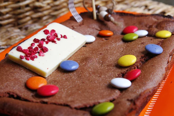Postre de chocolate para comer dulce —  Fotos de Stock
