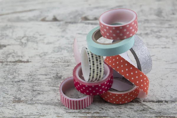Washi tape rolls for handcrafts — Stock Photo, Image
