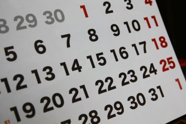 Takvim yakın çekim, Merkezi odak