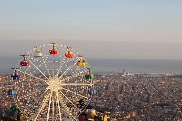 stock image Barcelona ferris wheel at Tibidabo