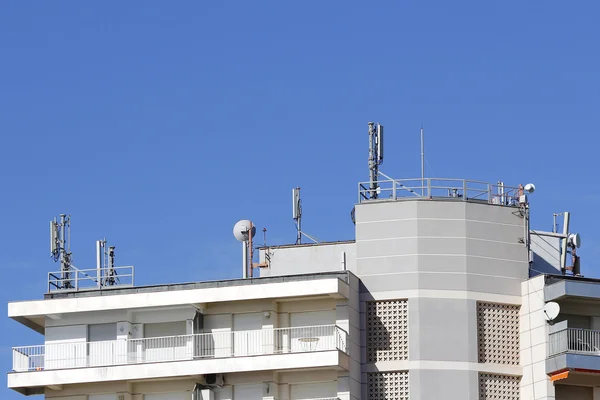 Antennes in een gebouw — Stockfoto