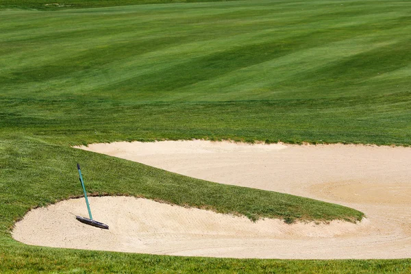 Golf-Sandbunker — Stockfoto