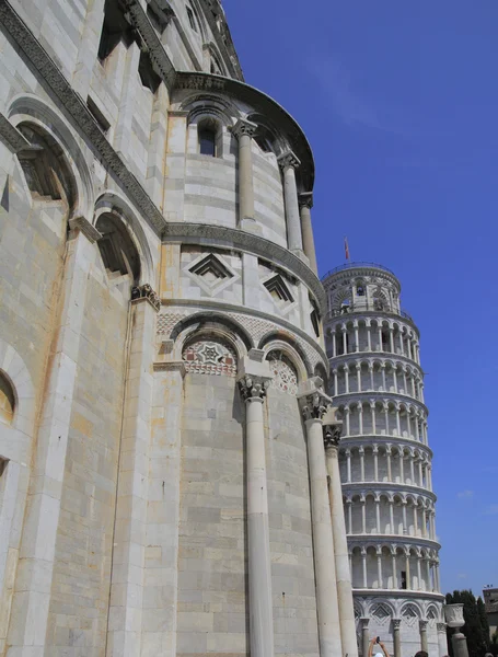 Пізи. Купол а Пізанська вежа — стокове фото